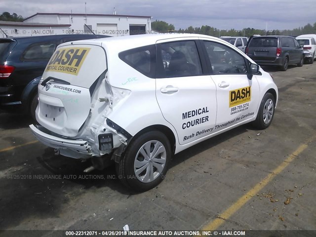 3N1CE2CP2HL356468 - 2017 NISSAN VERSA NOTE S/S PLUS/SV/SL/SR WHITE photo 4
