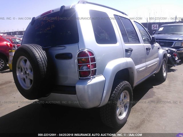 1J4GL58K33W561264 - 2003 JEEP LIBERTY LIMITED SILVER photo 4