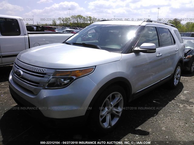 1FMHK7F86BGA69543 - 2011 FORD EXPLORER LIMITED Gümüş foto 2