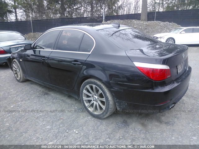 WBANV13588CZ50733 - 2008 BMW 528 XI BLACK photo 3