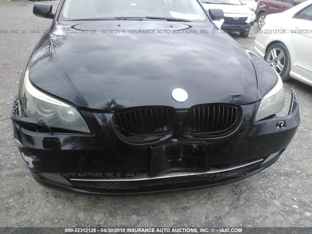 WBANV13588CZ50733 - 2008 BMW 528 XI BLACK photo 6