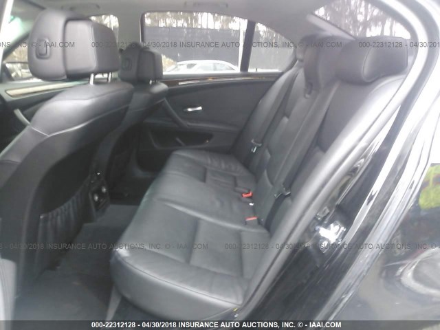 WBANV13588CZ50733 - 2008 BMW 528 XI BLACK photo 8