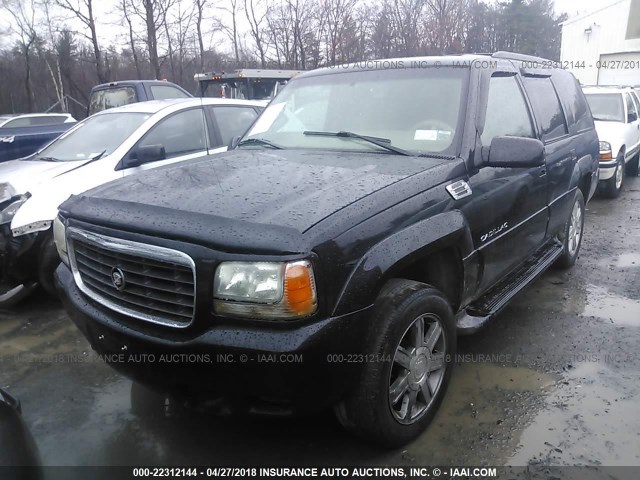 1GYEK13R4XR408484 - 1999 CADILLAC ESCALADE BLACK photo 2