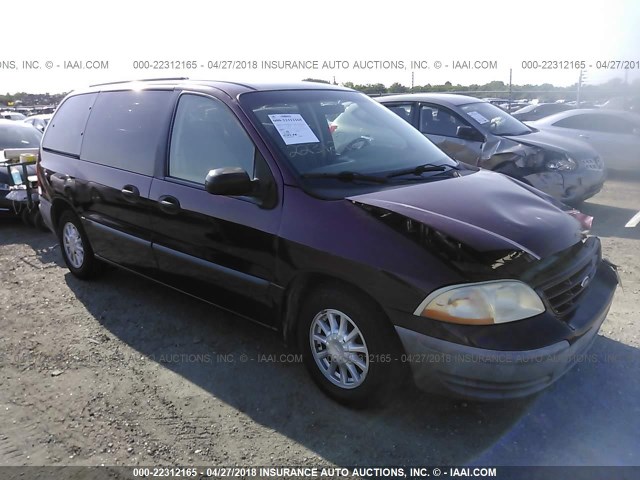 2FMZA5144YBC09685 - 2000 FORD WINDSTAR LX MAROON photo 1