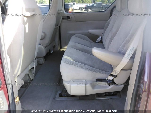 2FMZA5144YBC09685 - 2000 FORD WINDSTAR LX MAROON photo 8