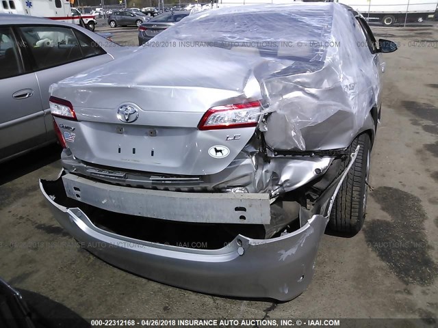 4T1BF1FK2CU035282 - 2012 TOYOTA CAMRY SE/LE/XLE SILVER photo 6