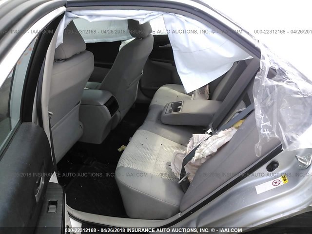 4T1BF1FK2CU035282 - 2012 TOYOTA CAMRY SE/LE/XLE SILVER photo 8