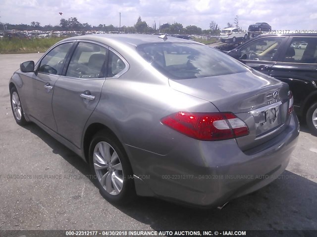 JN1AY1AR8BM570083 - 2011 INFINITI M56 X SILVER photo 3