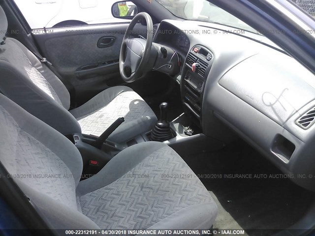 JS2GB41S2Y5180795 - 2000 SUZUKI ESTEEM GL/GLX/GLX SPORT BLUE photo 5