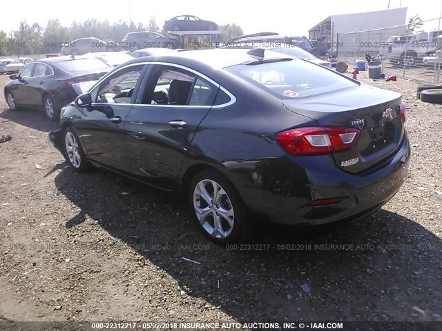 1G1BF5SM3H7105437 - 2017 CHEVROLET CRUZE PREMIER BLACK photo 3