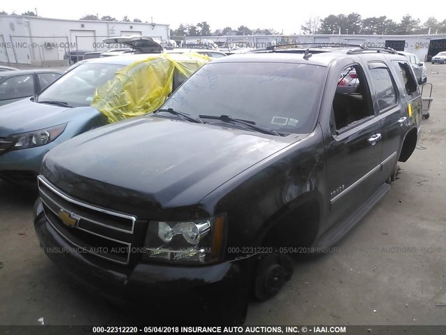 1GNSKCE02ER101757 - 2014 CHEVROLET TAHOE K1500 LTZ BLACK photo 2