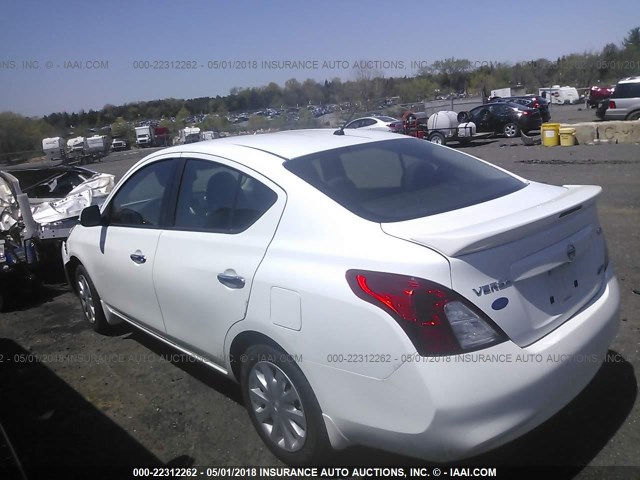 3N1CN7AP3DL862241 - 2013 NISSAN VERSA S/S PLUS/SV/SL WHITE photo 3