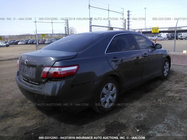 4T1BE46K47U629253 - 2007 TOYOTA CAMRY NEW GENERAT CE/LE/XLE/SE GRAY photo 4