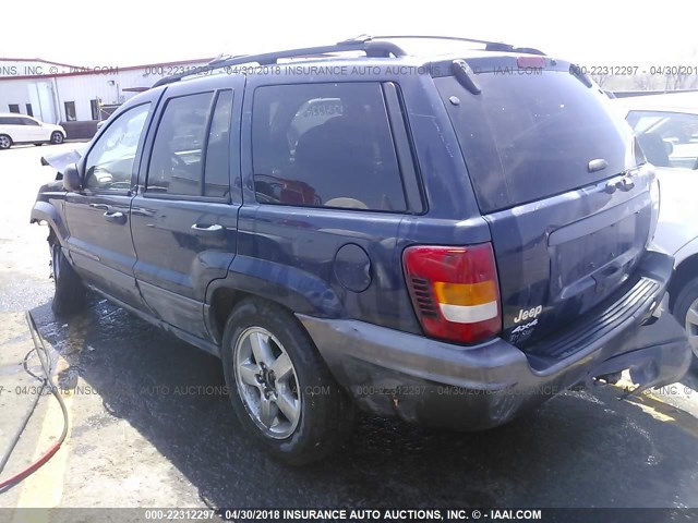 1J4GW48J14C280169 - 2004 JEEP GRAND CHEROKEE LAREDO/COLUMBIA/FREEDOM Navy photo 3