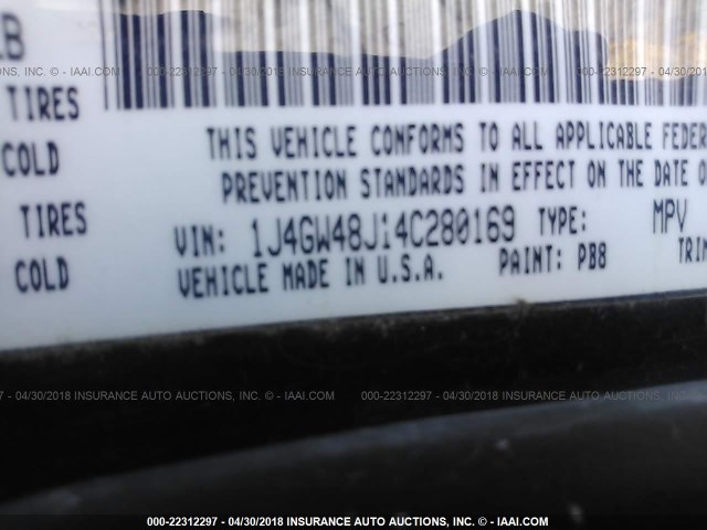 1J4GW48J14C280169 - 2004 JEEP GRAND CHEROKEE LAREDO/COLUMBIA/FREEDOM 海军蓝 照片 9
