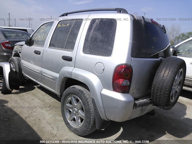 1J4GL58K04W208112 - 2004 JEEP LIBERTY LIMITED SILVER photo 3