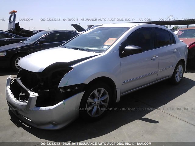 3N1AB6AP8CL654171 - 2012 NISSAN SENTRA 2.0/2.0S/SR/2.0SL SILVER photo 2