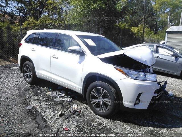 5TDBZRFH9HS481441 - 2017 TOYOTA HIGHLANDER LE/LE PLUS WHITE photo 1
