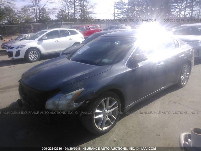 1N4AA5AP0AC817923 - 2010 NISSAN MAXIMA S/SV GRAY photo 2