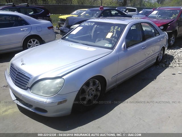 WDBNG83J53A370930 - 2003 MERCEDES-BENZ S 430 4MATIC SILVER photo 2