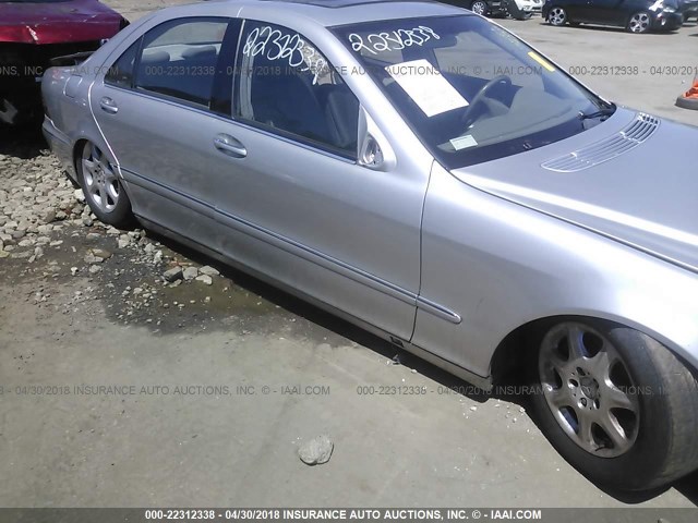 WDBNG83J53A370930 - 2003 MERCEDES-BENZ S 430 4MATIC SILVER photo 6