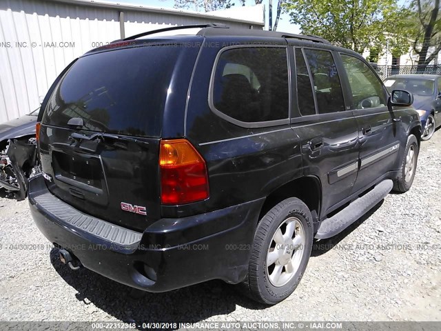 1GKDT13S352166525 - 2005 GMC ENVOY BLACK photo 4