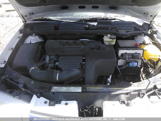 1G8AJ55F26Z137614 - 2006 SATURN ION LEVEL 2 WHITE photo 10
