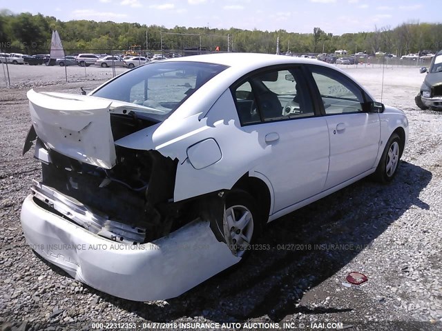 1G8AJ55F26Z137614 - 2006 SATURN ION LEVEL 2 WHITE photo 4