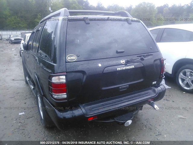 JN8DR09Y82W714785 - 2002 NISSAN PATHFINDER LE/SE BLACK photo 6