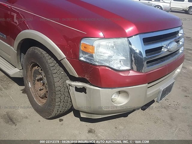 1FMFK18567LA40386 - 2007 FORD EXPEDITION EL EDDIE BAUER RED photo 6