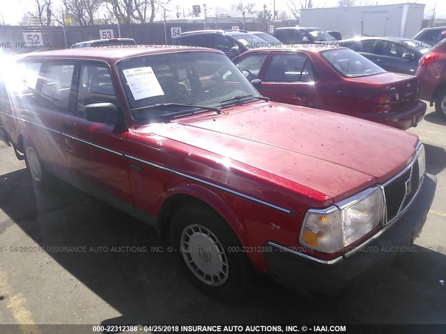 YV1AW8806P1953414 - 1993 VOLVO 240 RED photo 1