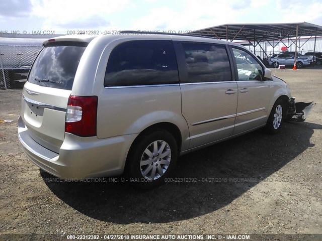 2C4RC1BG0ER210867 - 2014 CHRYSLER TOWN & COUNTRY TOURING GOLD photo 4