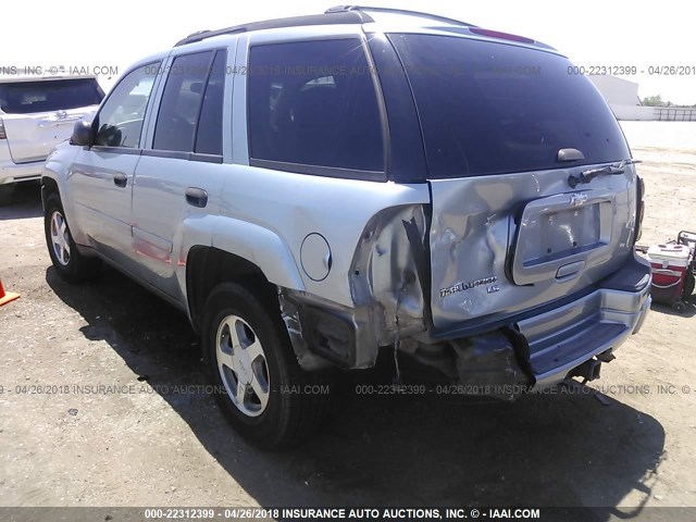 1GNDS13S362297283 - 2006 CHEVROLET TRAILBLAZER LS/LT BLUE photo 3