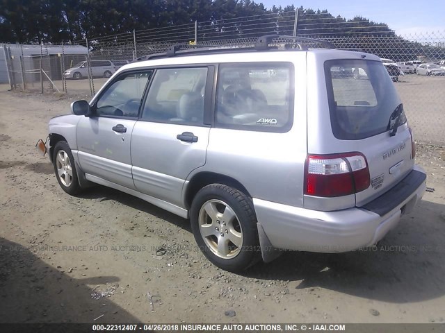 JF1SF65602H732548 - 2002 SUBARU FORESTER S 银色 照片 3