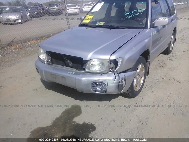 JF1SF65602H732548 - 2002 SUBARU FORESTER S SILVER photo 6