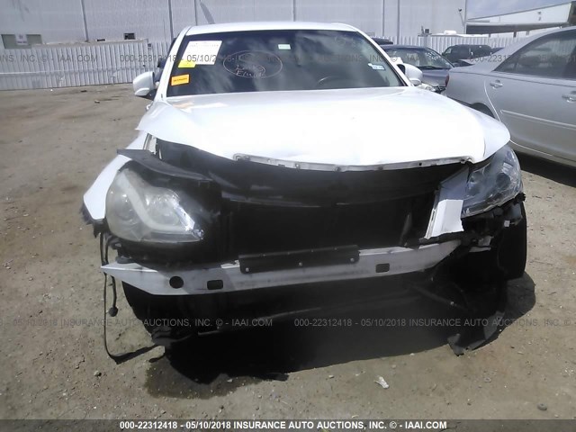 KMHGC4DD9DU223965 - 2013 HYUNDAI GENESIS 3.8L WHITE photo 6