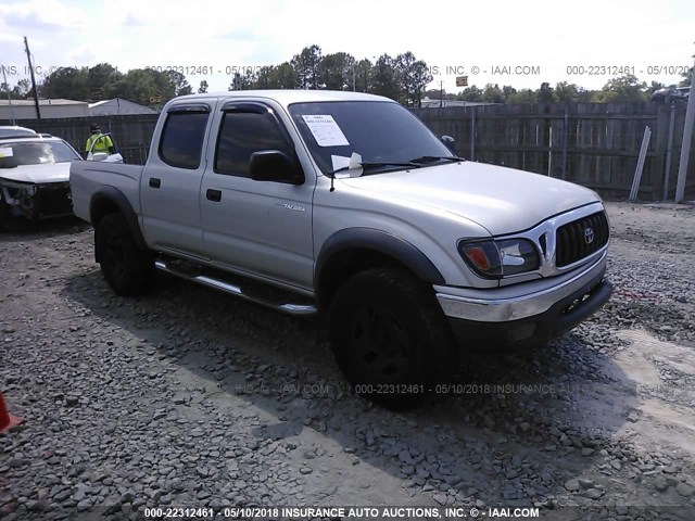 5TEGN92N53Z277437 - 2003 TOYOTA TACOMA DOUBLE CAB PRERUNNER SILVER photo 1