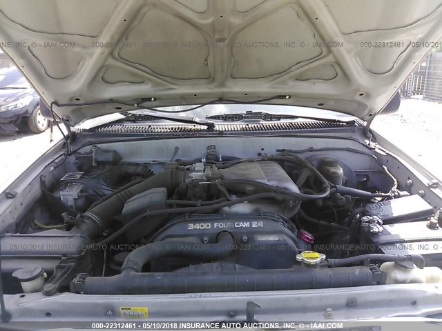 5TEGN92N53Z277437 - 2003 TOYOTA TACOMA DOUBLE CAB PRERUNNER SILVER photo 10