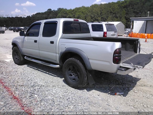 5TEGN92N53Z277437 - 2003 TOYOTA TACOMA DOUBLE CAB PRERUNNER SILVER photo 3