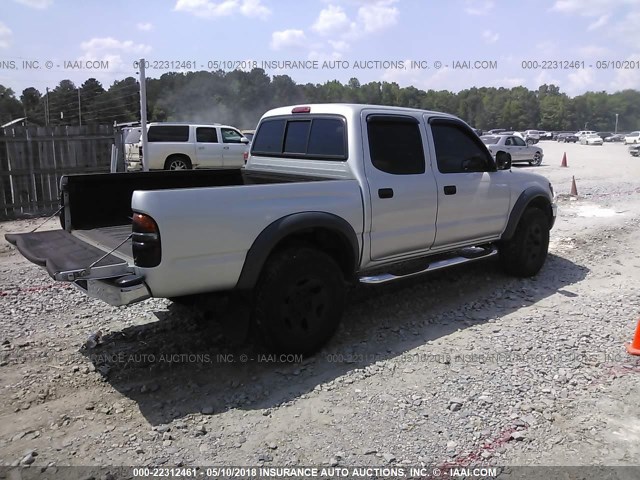 5TEGN92N53Z277437 - 2003 TOYOTA TACOMA DOUBLE CAB PRERUNNER SILVER photo 4