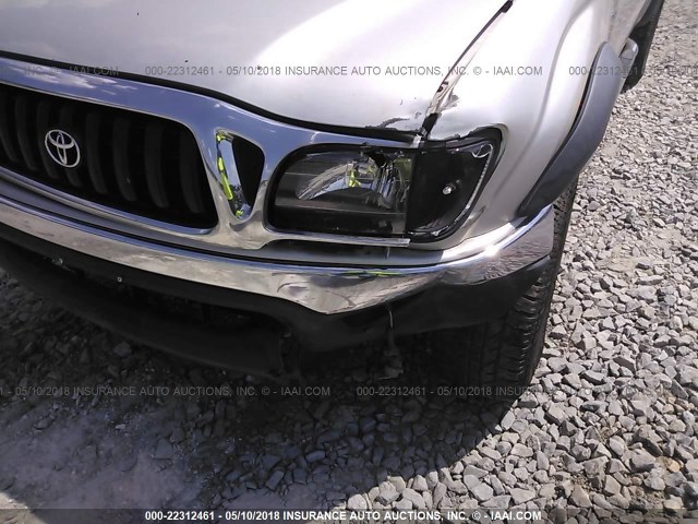 5TEGN92N53Z277437 - 2003 TOYOTA TACOMA DOUBLE CAB PRERUNNER SILVER photo 6