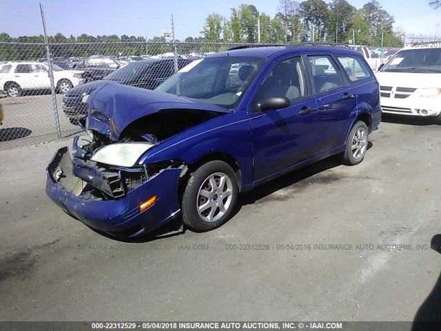 1FAFP36N65W298901 - 2005 FORD FOCUS ZXW BLUE photo 2