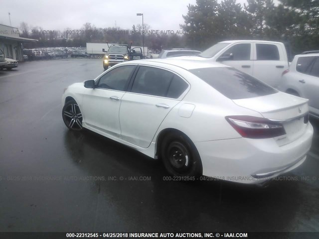 1HGCR2F50HA073507 - 2017 HONDA ACCORD SPORT 白色 照片 3