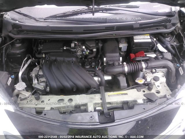 3N1CE2CP0EL414766 - 2014 NISSAN VERSA NOTE S/S PLUS/SV/SL BLACK photo 10