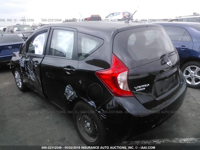 3N1CE2CP0EL414766 - 2014 NISSAN VERSA NOTE S/S PLUS/SV/SL BLACK photo 3