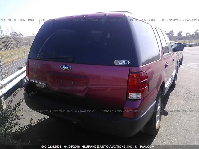 1FMRU15W43LC61290 - 2003 FORD EXPEDITION XLT RED photo 4