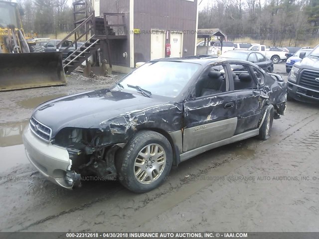 4S3BE896727213473 - 2002 SUBARU LEGACY OUTBACK 3.0 H6/3.0 H6 VDC BLACK photo 2