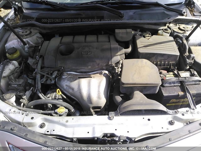 4T1BF3EK4BU623065 - 2011 TOYOTA CAMRY SE/LE/XLE SILVER photo 10