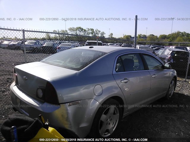 1G1ZJ57778F278612 - 2008 CHEVROLET MALIBU 2LT SILVER photo 4