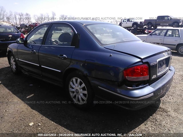 KMHWF35H34A951720 - 2004 HYUNDAI SONATA GLS/LX BLUE photo 6